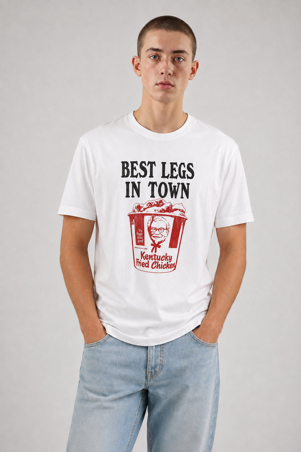 Best Legs in Town Fried Chicken Graphic T-Shirt