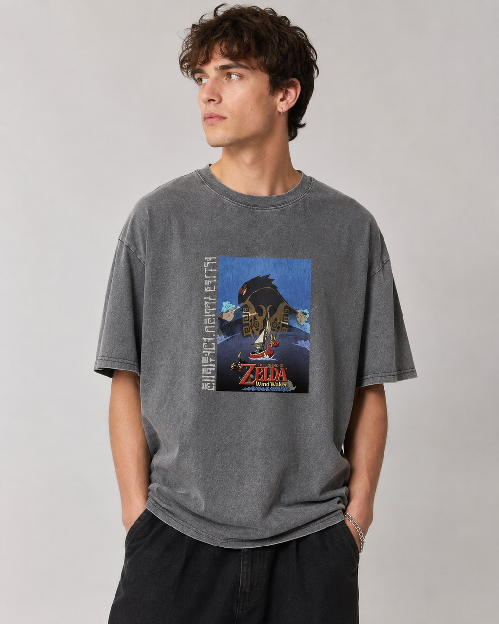 The Legend of Zelda Wind Waker Washed Graphic T-Shirt