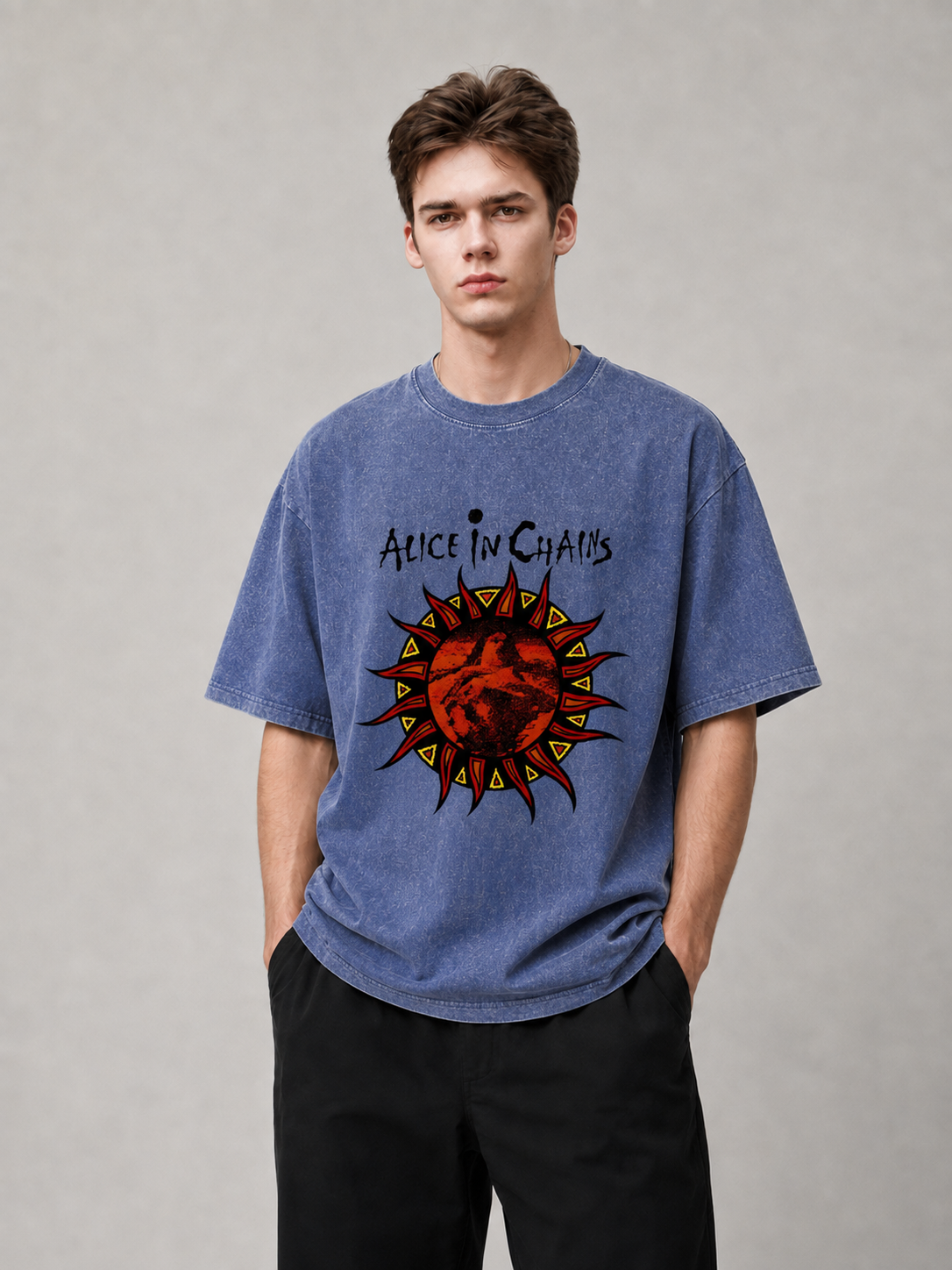 Alice in Chains Sun Graphic Washed T-Shirt