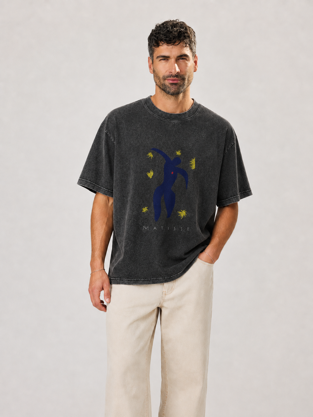 Matisse Abstract Figure Graphic Washed T-Shirt
