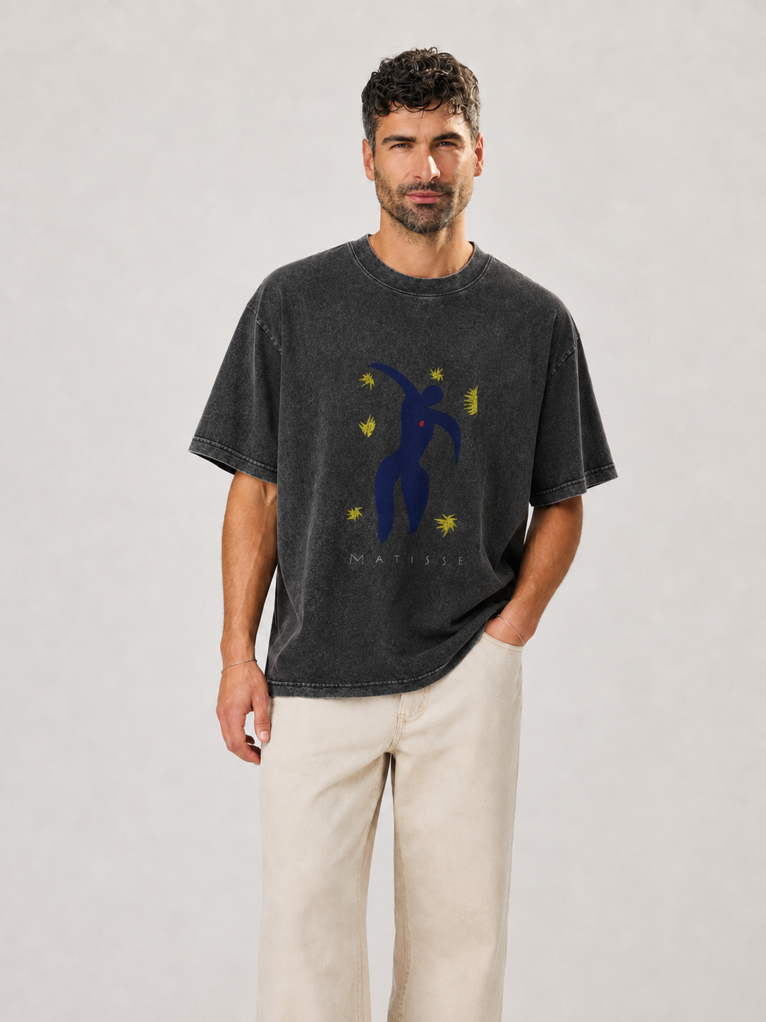 Matisse Abstract Figure Graphic Washed T-Shirt