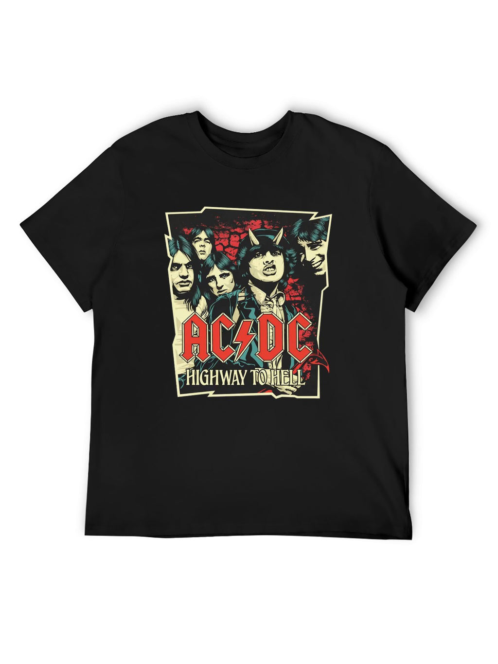 AC/DC Band Portrait Highway to Hell T-Shirt