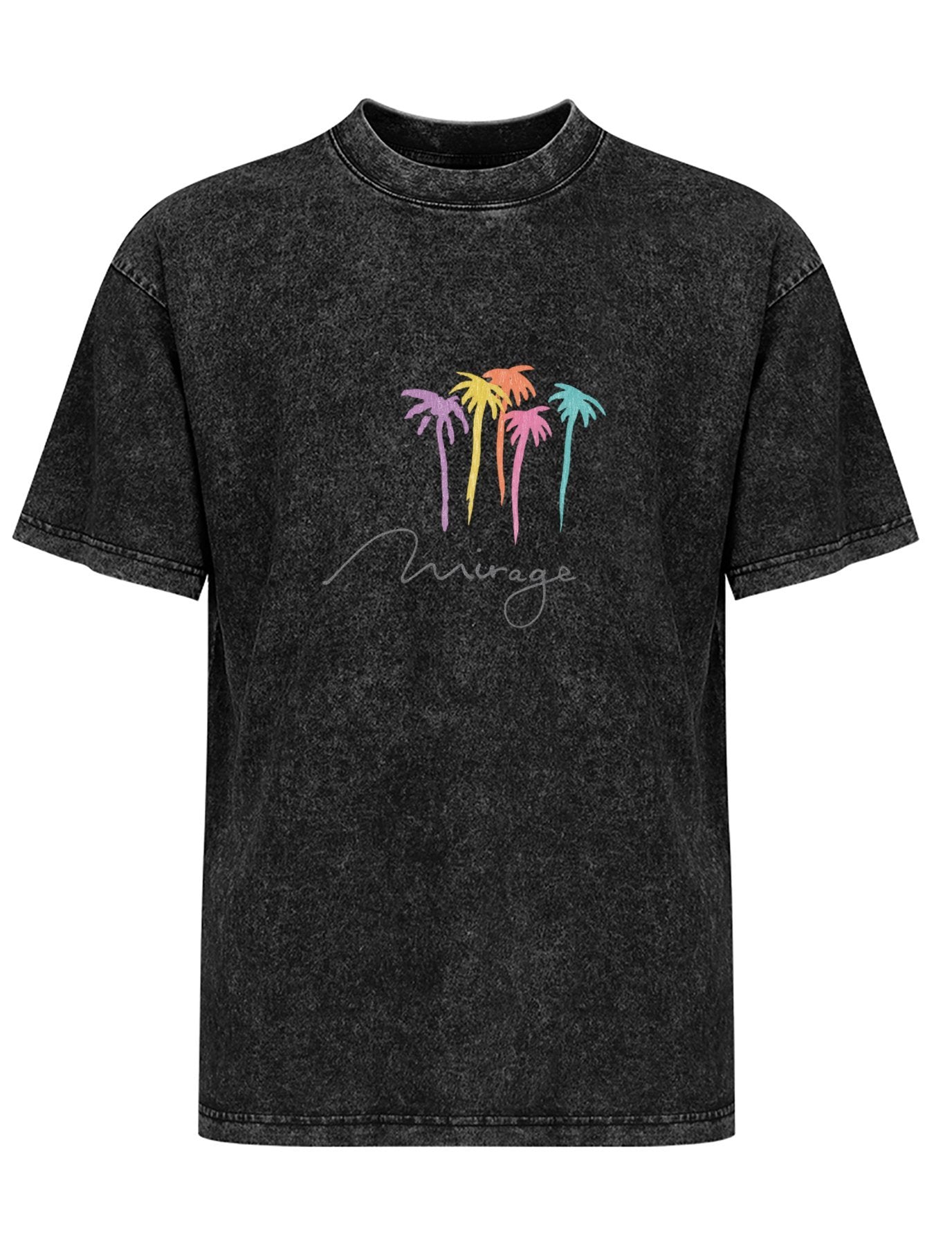 Mirage Palm Tree Graphic Washed T-Shirt