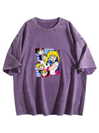 Sailor Moon Washed Anime Graphic T-Shirt