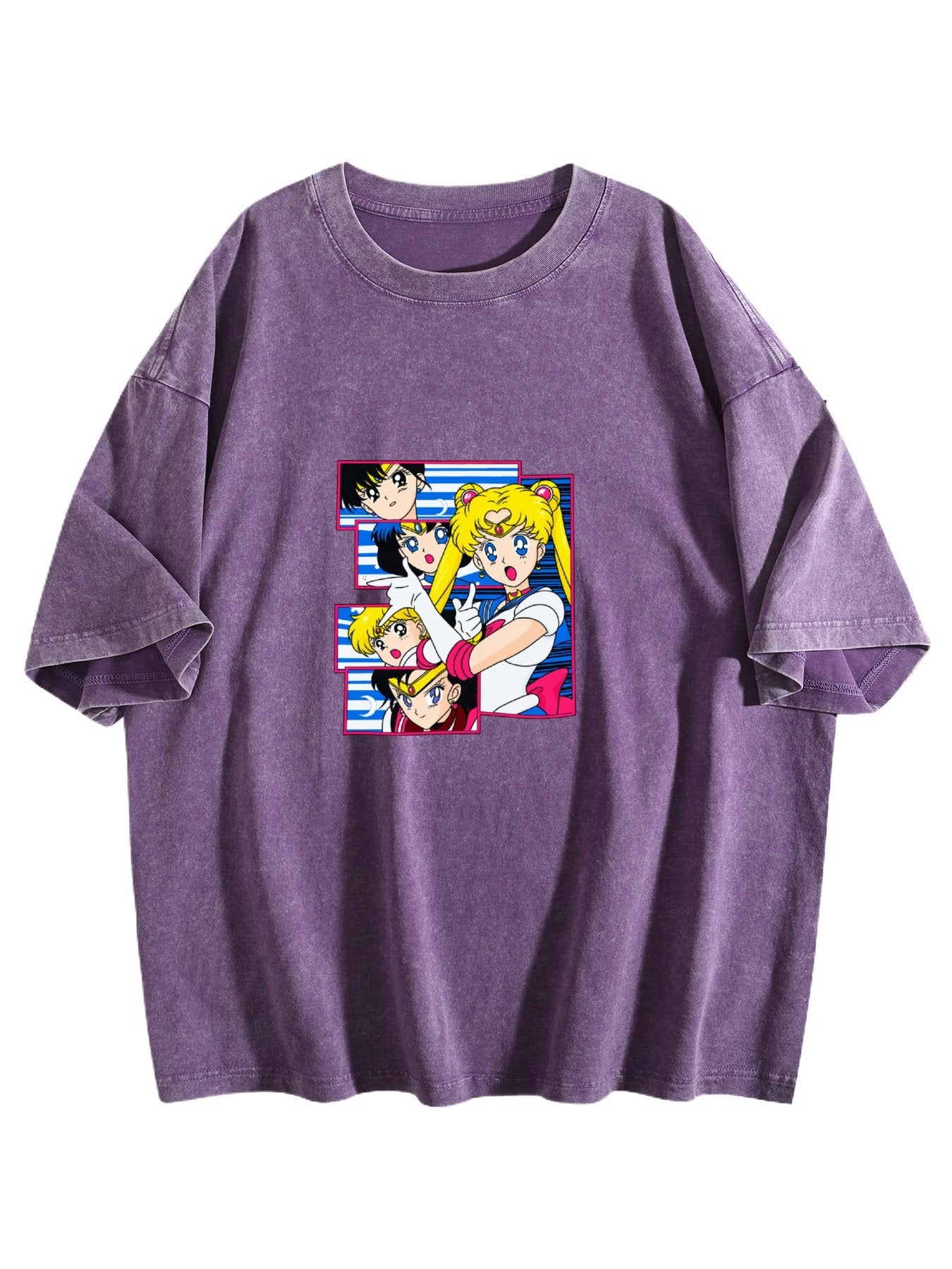 Sailor Moon Washed Anime Graphic T-Shirt