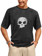Skull Graphic Washed T-Shirt