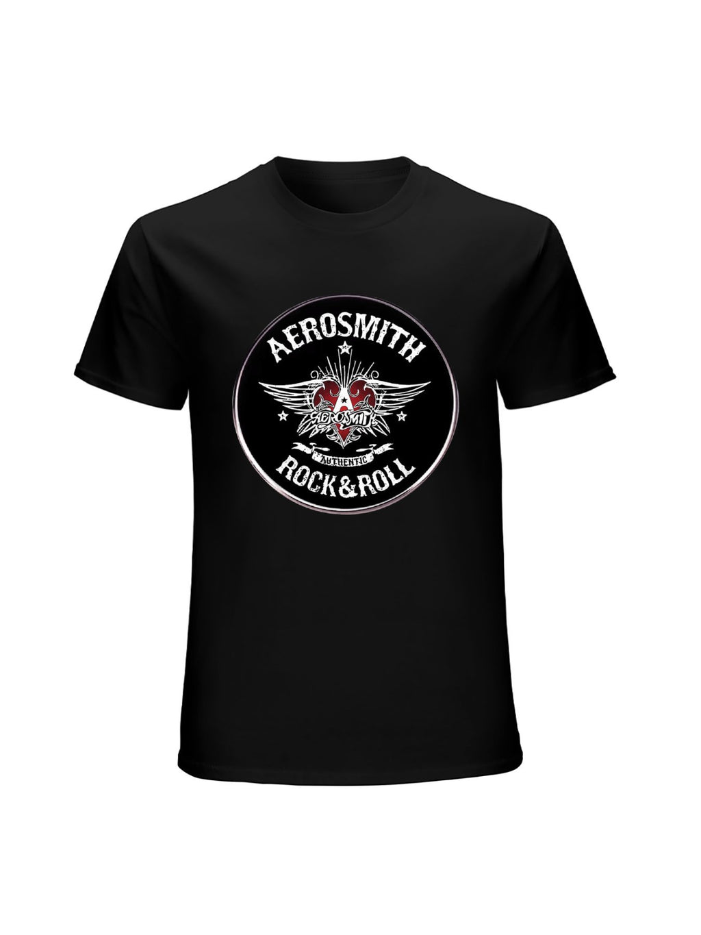 Aerosmith Winged Heart Authentic Rock & Roll T-Shirt