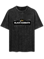 Vintage Washed Black Sabbath Halloween Graphic T-Shirt
