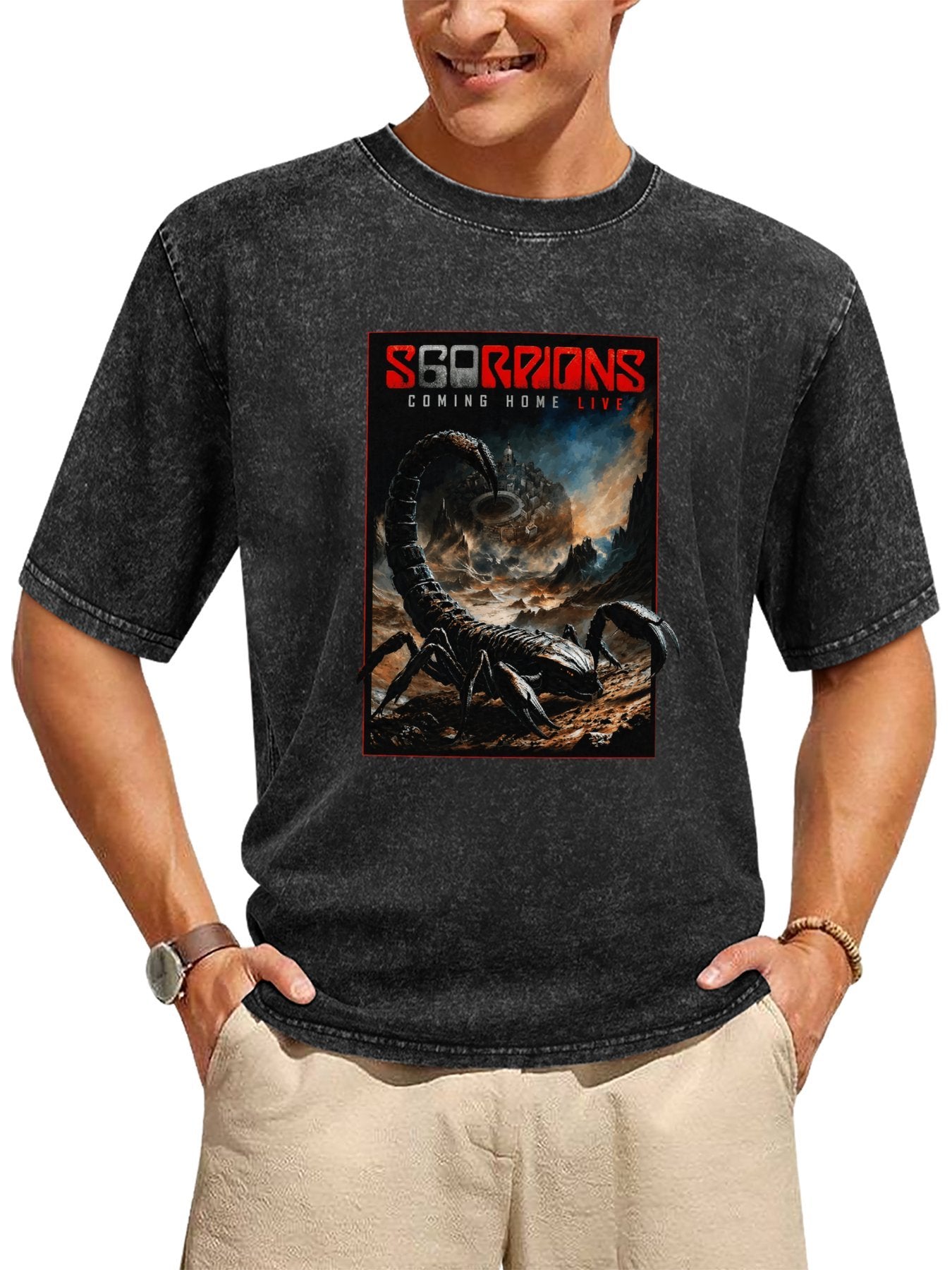 Scorpions Coming Home Live Scorpion Graphic T-Shirt