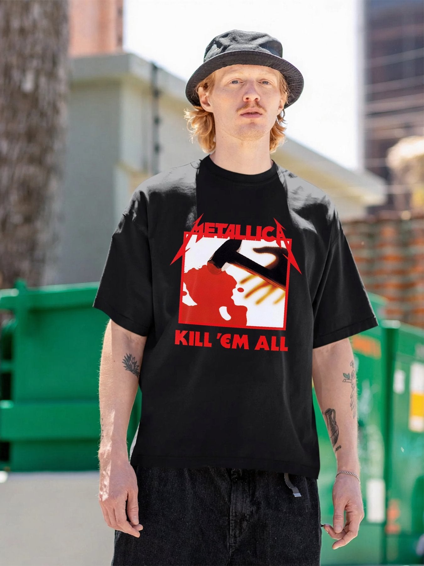 Metallica Kill 'Em All Hammer Graphic T-Shirt