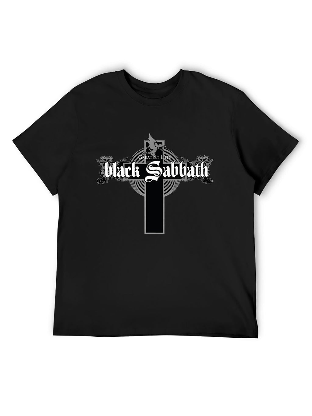 Black Sabbath Gothic Cross Greatest Hits Vintage T-Shirt