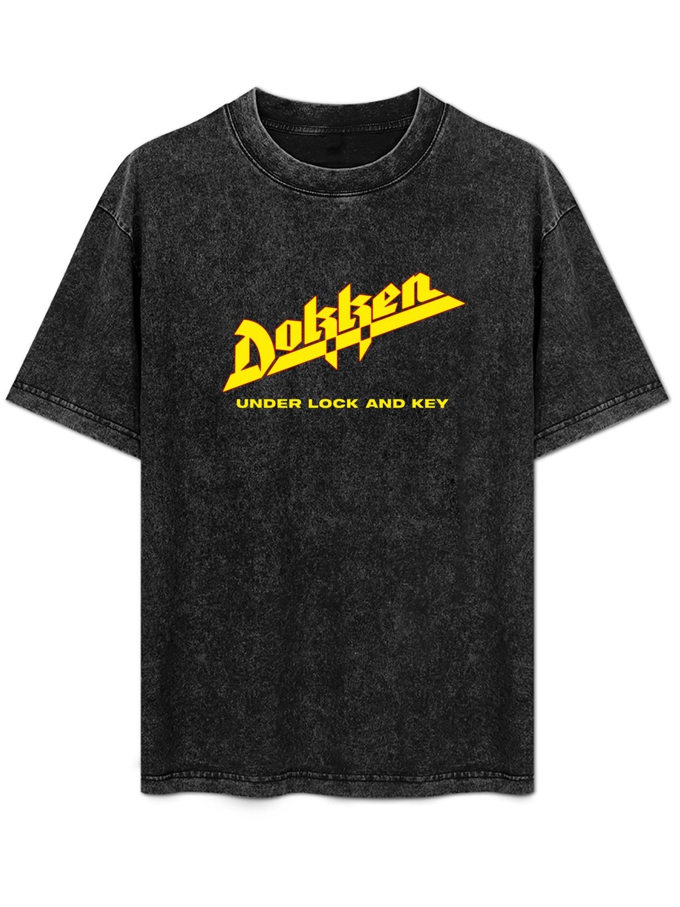Dokken Under Lock and Key Logo Graphic T-Shirt