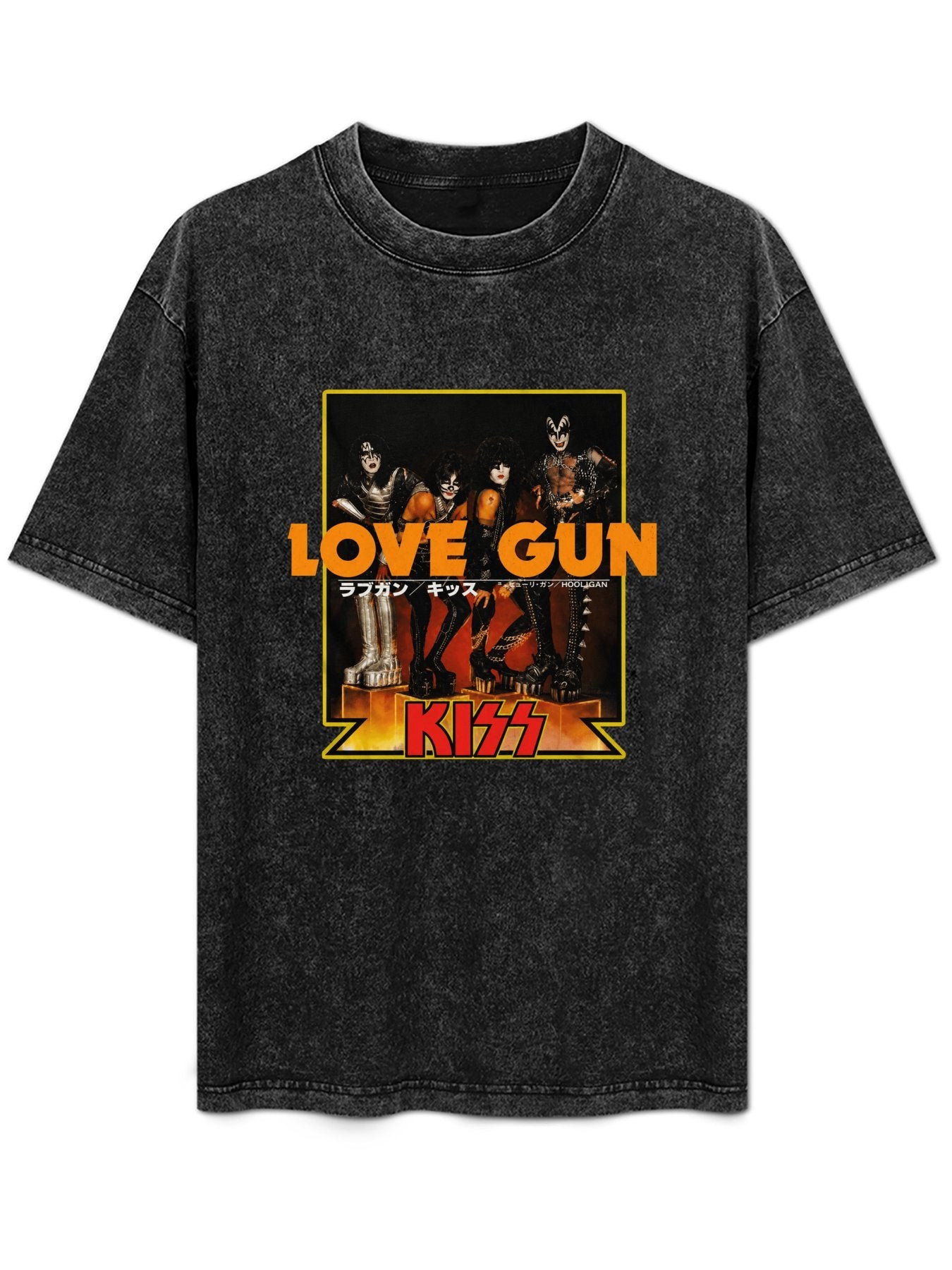 KISS Love Gun Japanese Poster Graphic T-Shirt
