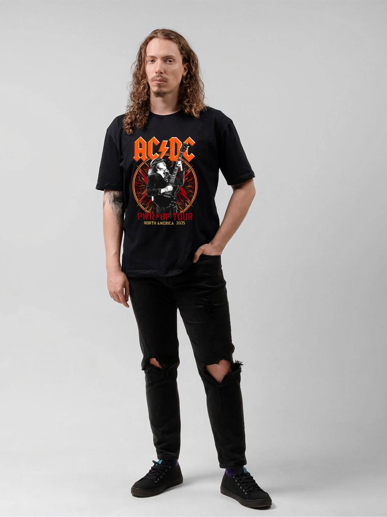 AC/DC PWR UP Tour Guitarist Graphic T-Shirt