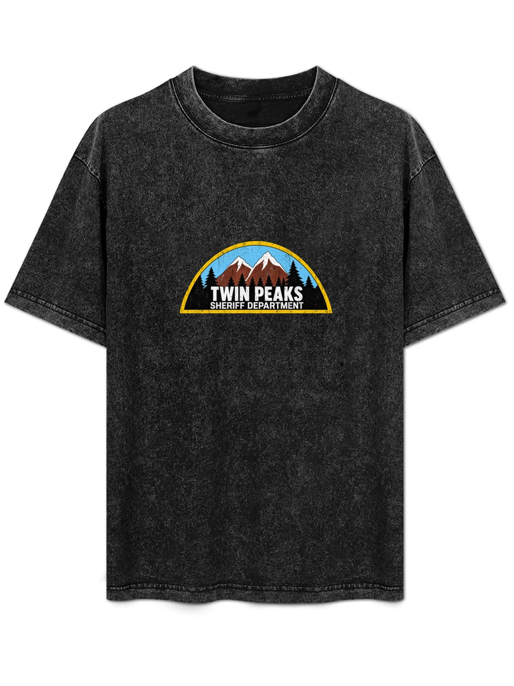 Twin Peaks Sheriff Department Graphic Washed T-Shirt