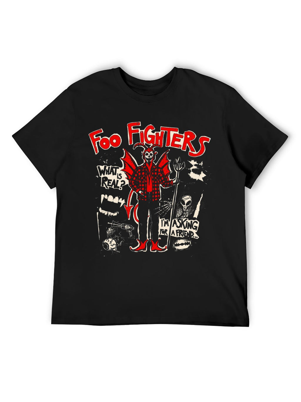 Foo Fighters Devil Poster Graphic T-Shirt