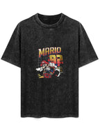 Mario 92 Washed Racing Graphic T-Shirt