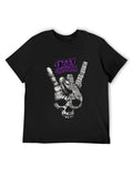 Ozzy Osbourne Rock Hand Typographic Gothic T-Shirt