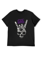 Ozzy Osbourne Rock Hand Typographic Gothic T-Shirt
