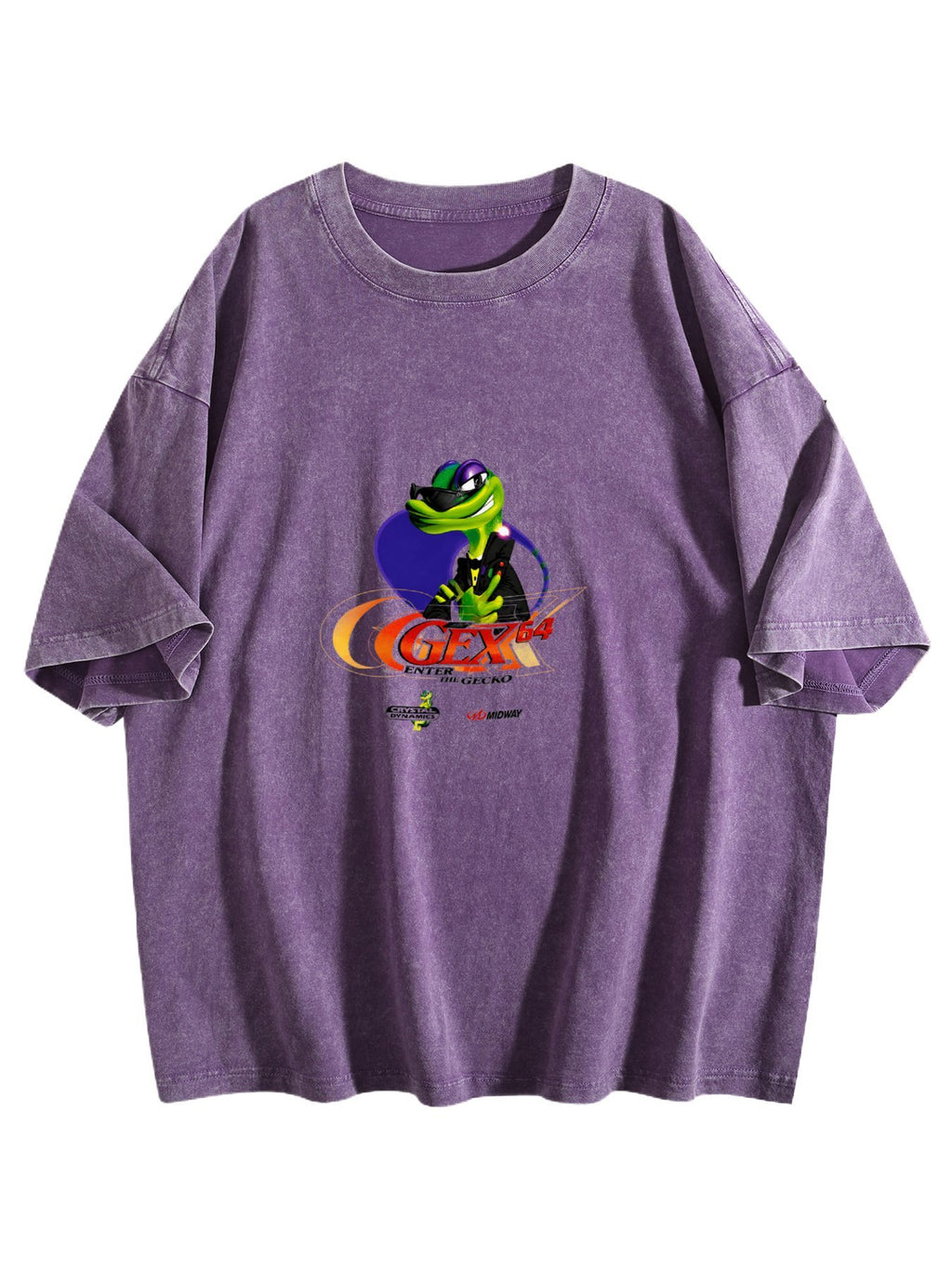 Gex 64 Enter the Gecko Washed Graphic T-Shirt