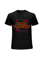 Roses Guns & Whiskey Thorn Wreath Graphic T-Shirt