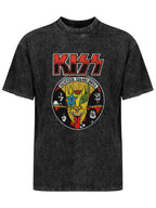 KISS Hotter Than Hell Vintage Portrait Graphic T-Shirt