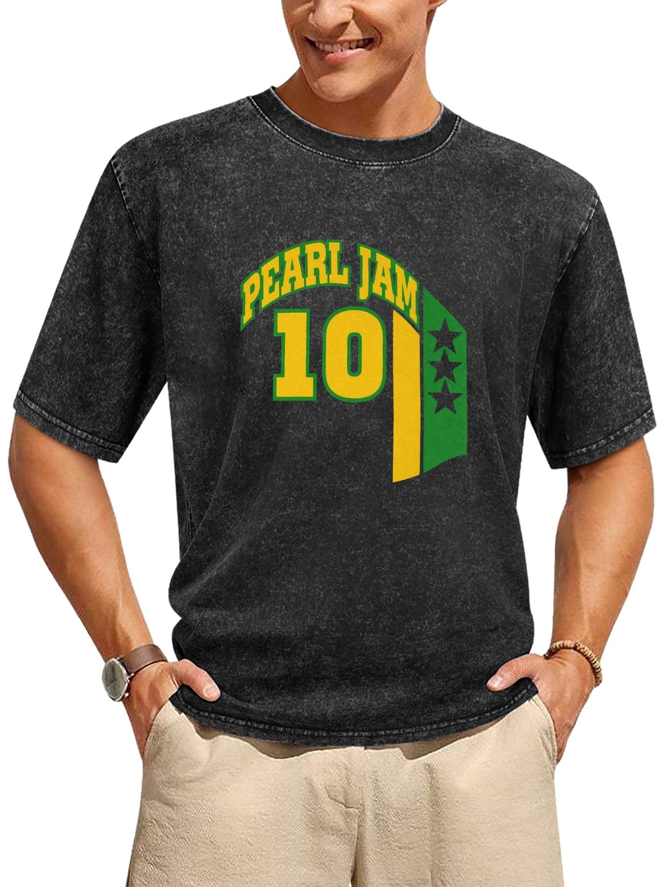Pearl Jam Number 10 Jersey Graphic T-Shirt Secondary image