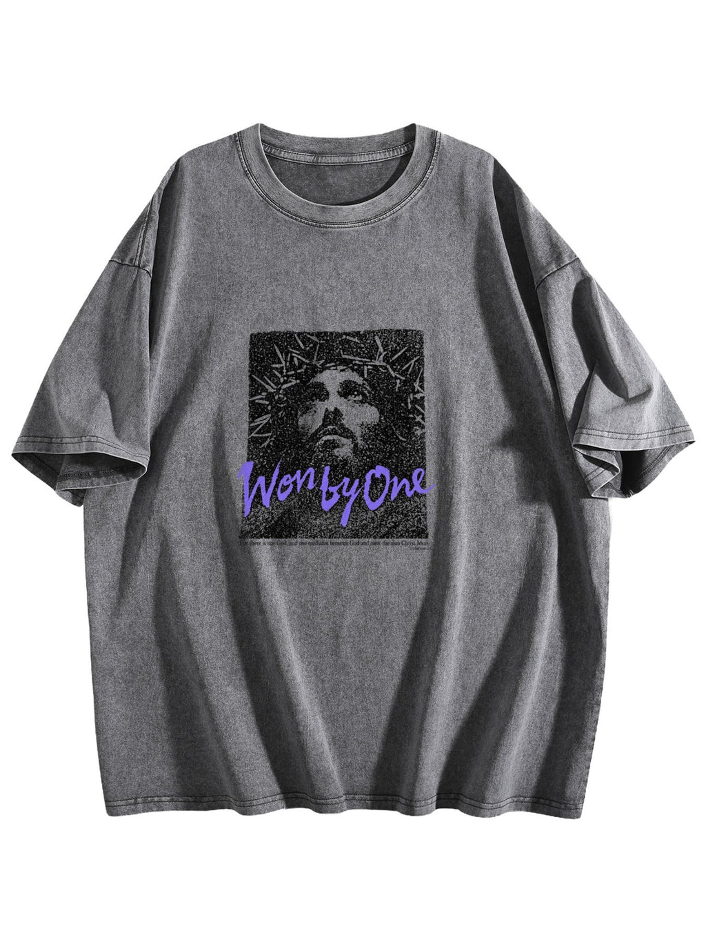 Won by One Washed Faith Graphic T-Shirt