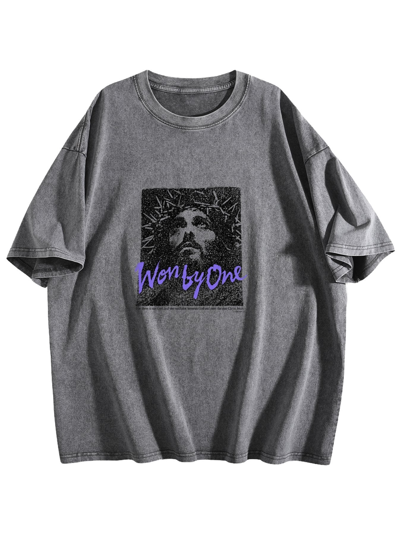 Won by One Washed Faith Graphic T-Shirt