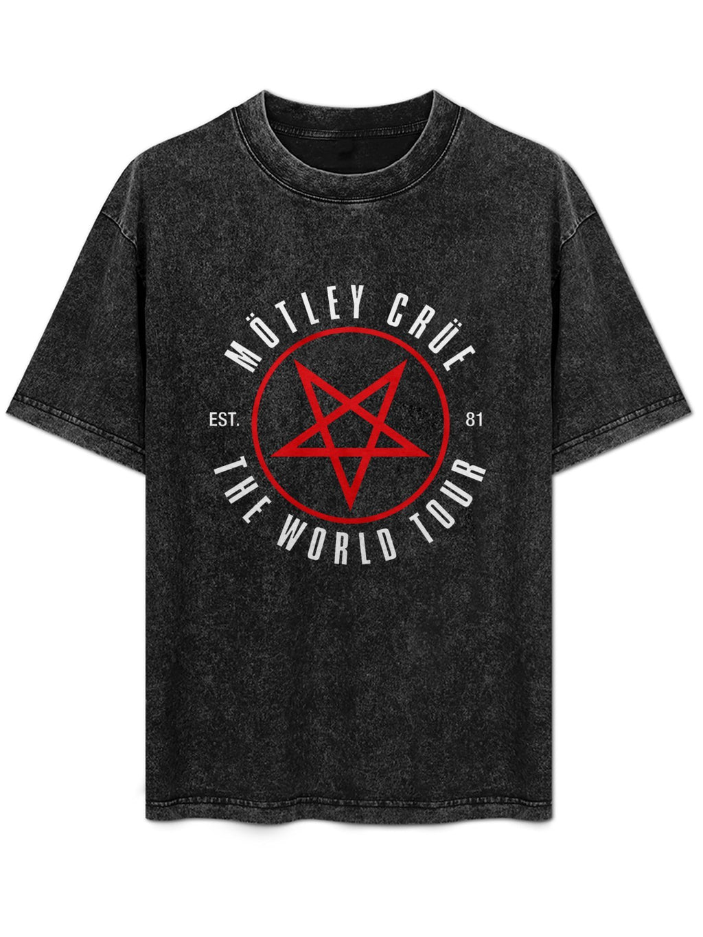 Mötley Crüe World Tour Pentagram Graphic T-Shirt
