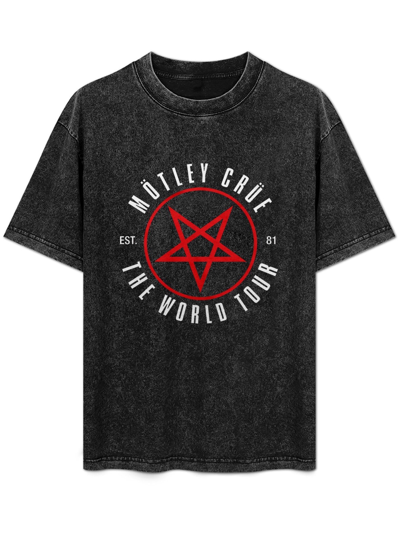 Mötley Crüe World Tour Pentagram Graphic T-Shirt