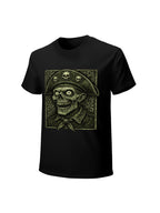 Vintage Pirate Skeleton Horror Graphic T-Shirt