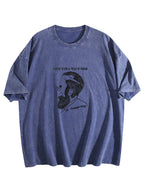 What's on a Man's Mind Graphic Washed T-Shirt
