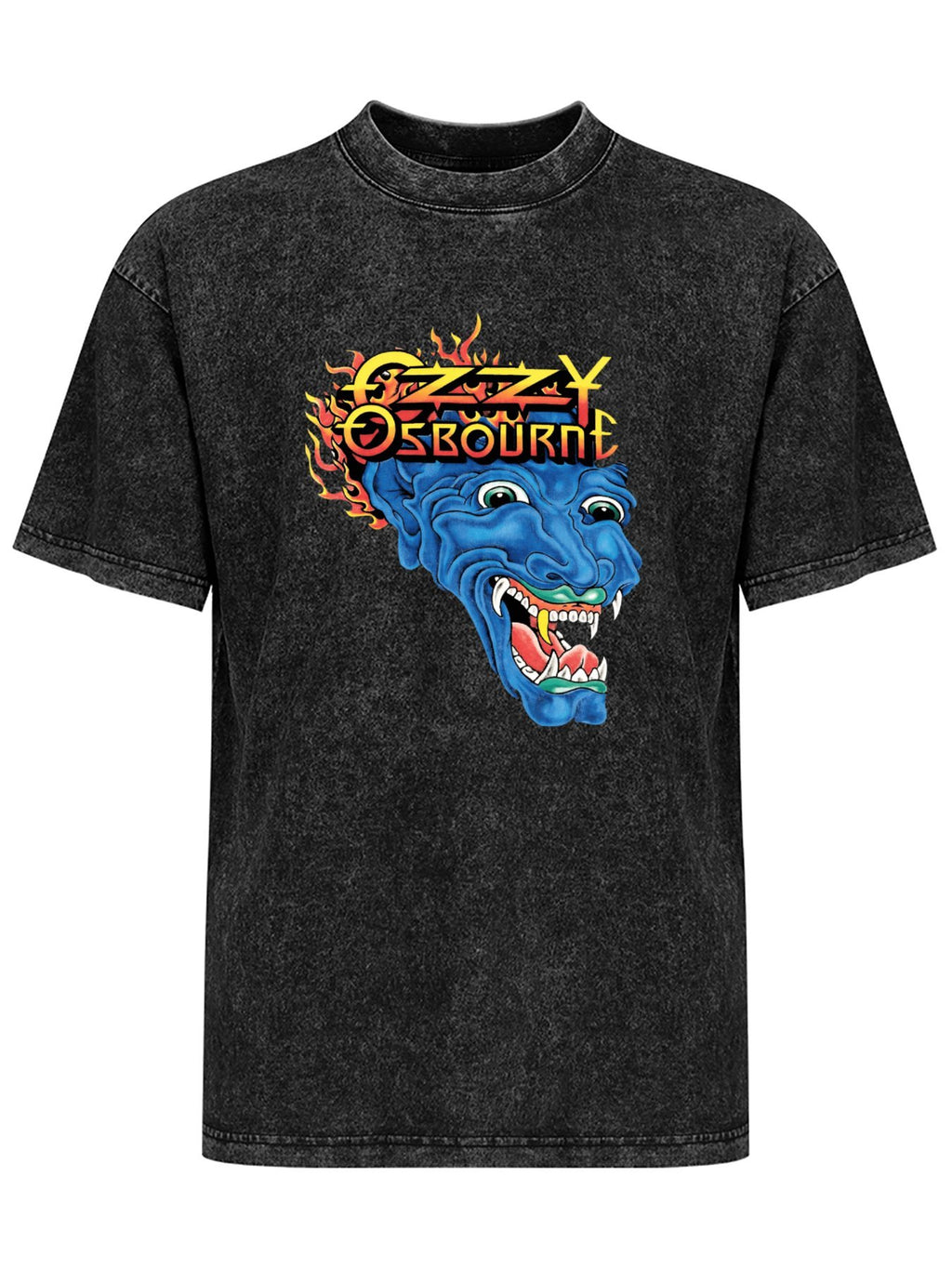 Vintage Washed Ozzy Osbourne Blue Demon Graphic T-Shirt