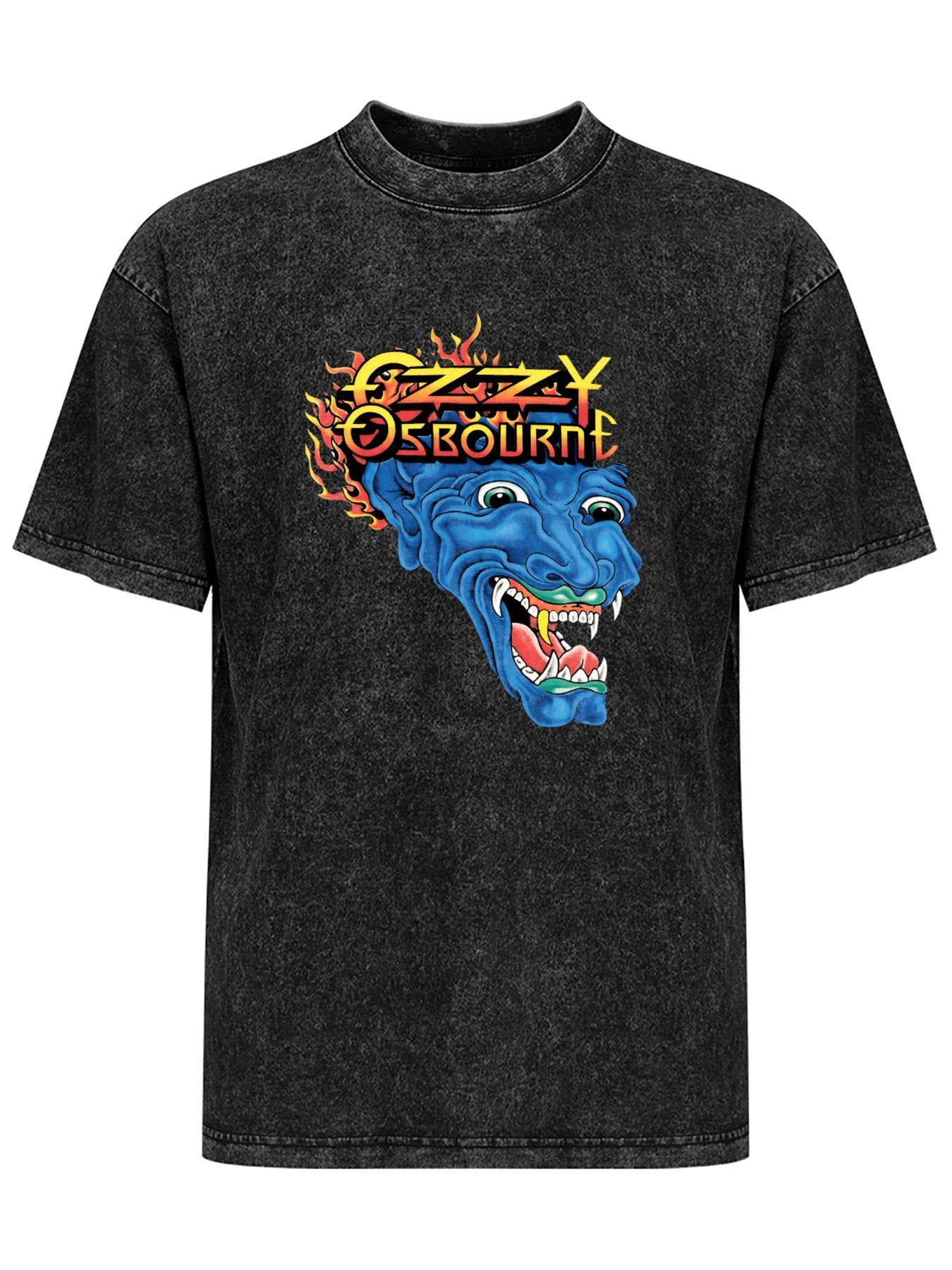 Vintage Washed Ozzy Osbourne Blue Demon Graphic T-Shirt