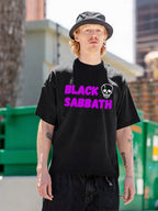 Black Sabbath Purple Skull Logo Graphic T-Shirt