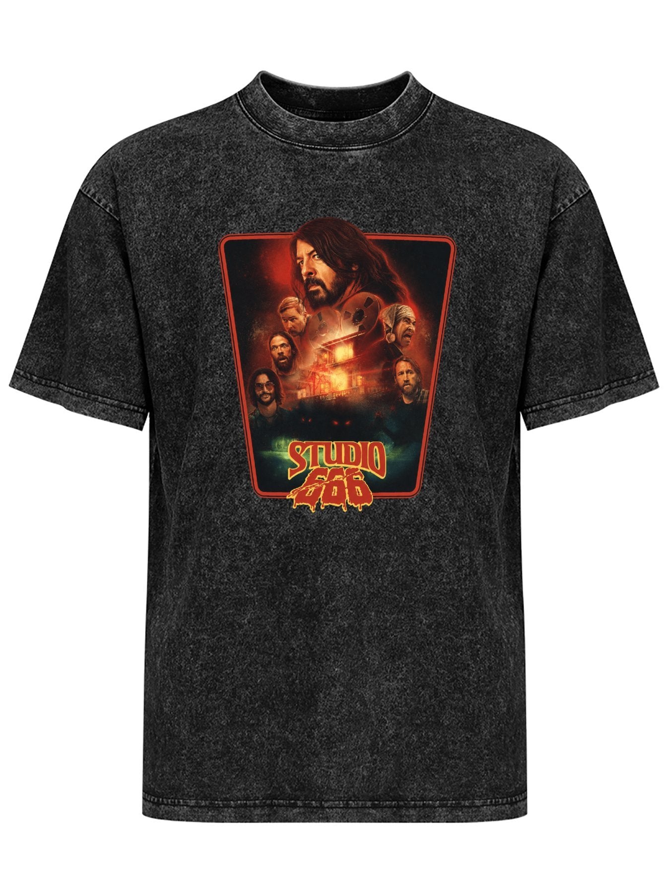 Foo Fighters Studio 666 Horror Band Portrait Graphic T-Shirt