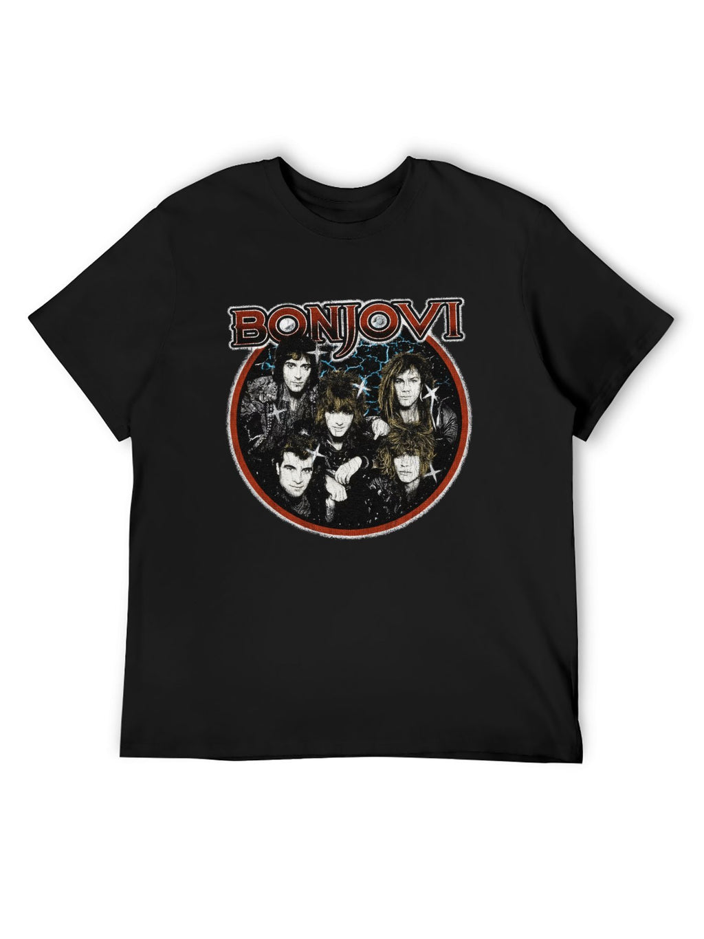 Bon Jovi Vintage Rock Portrait T-Shirt