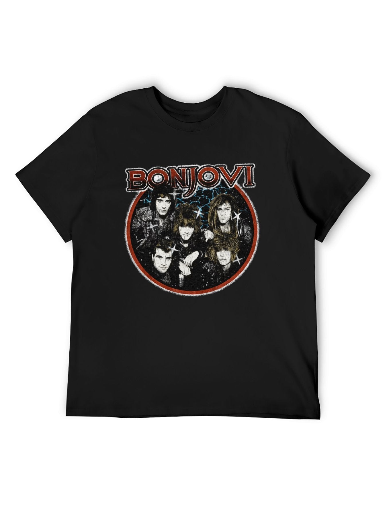 Bon Jovi Vintage Rock Portrait T-Shirt