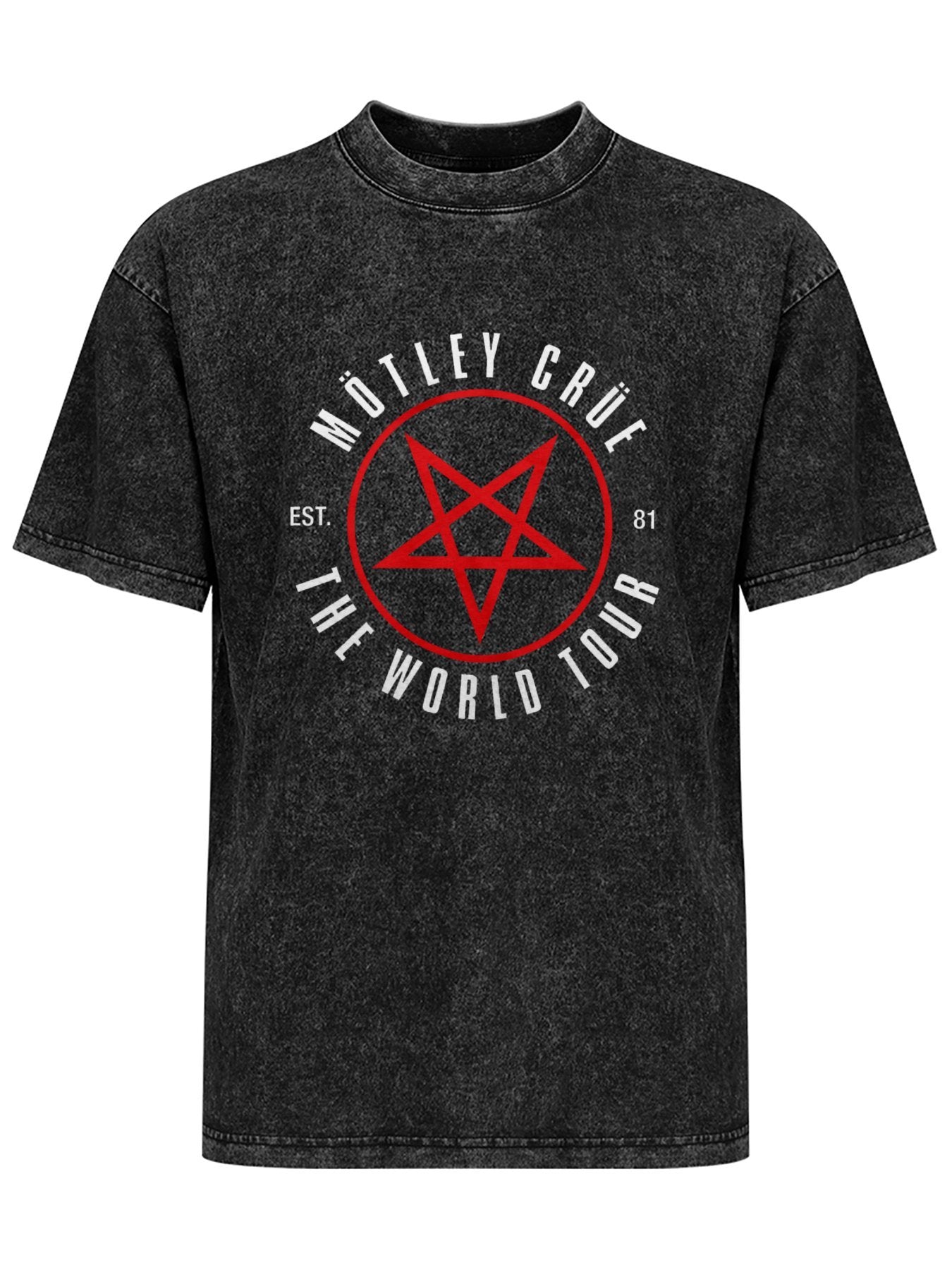 Mötley Crüe World Tour Pentagram Graphic T-Shirt