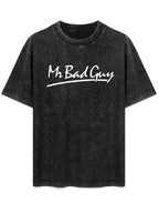 Freddie Mercury Mr. Bad Guy Script Logo Graphic T-Shirt