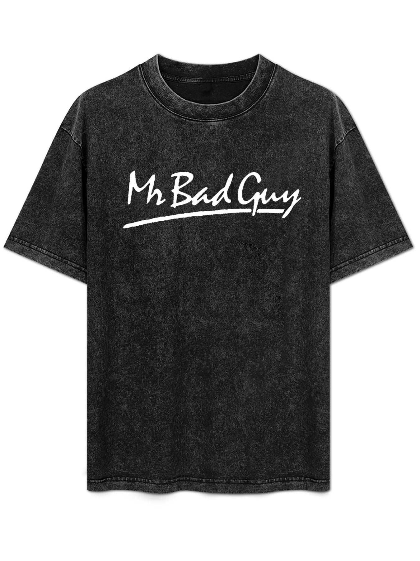 Freddie Mercury Mr. Bad Guy Script Logo Graphic T-Shirt