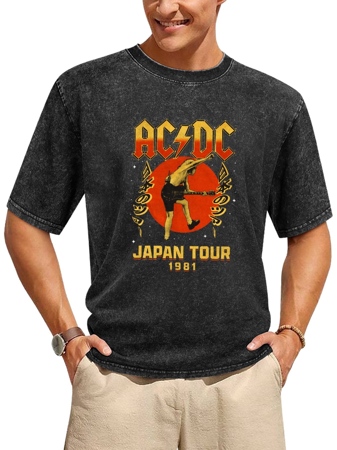 Vintage AC/DC Japan Tour 1981 Angus Young T-Shirt