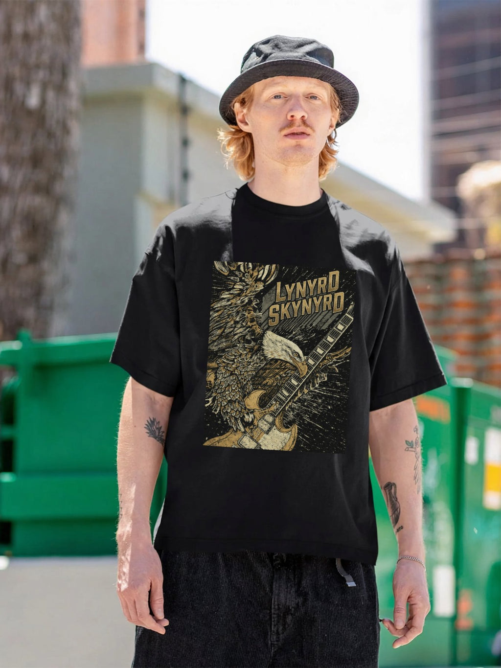 Lynyrd Skynyrd Eagle Guitar Vintage Southern Rock T-Shirt