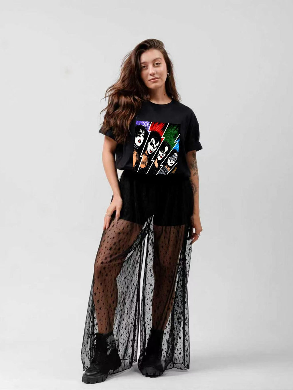 KISS Band Portrait Comic Pop Art T-Shirt