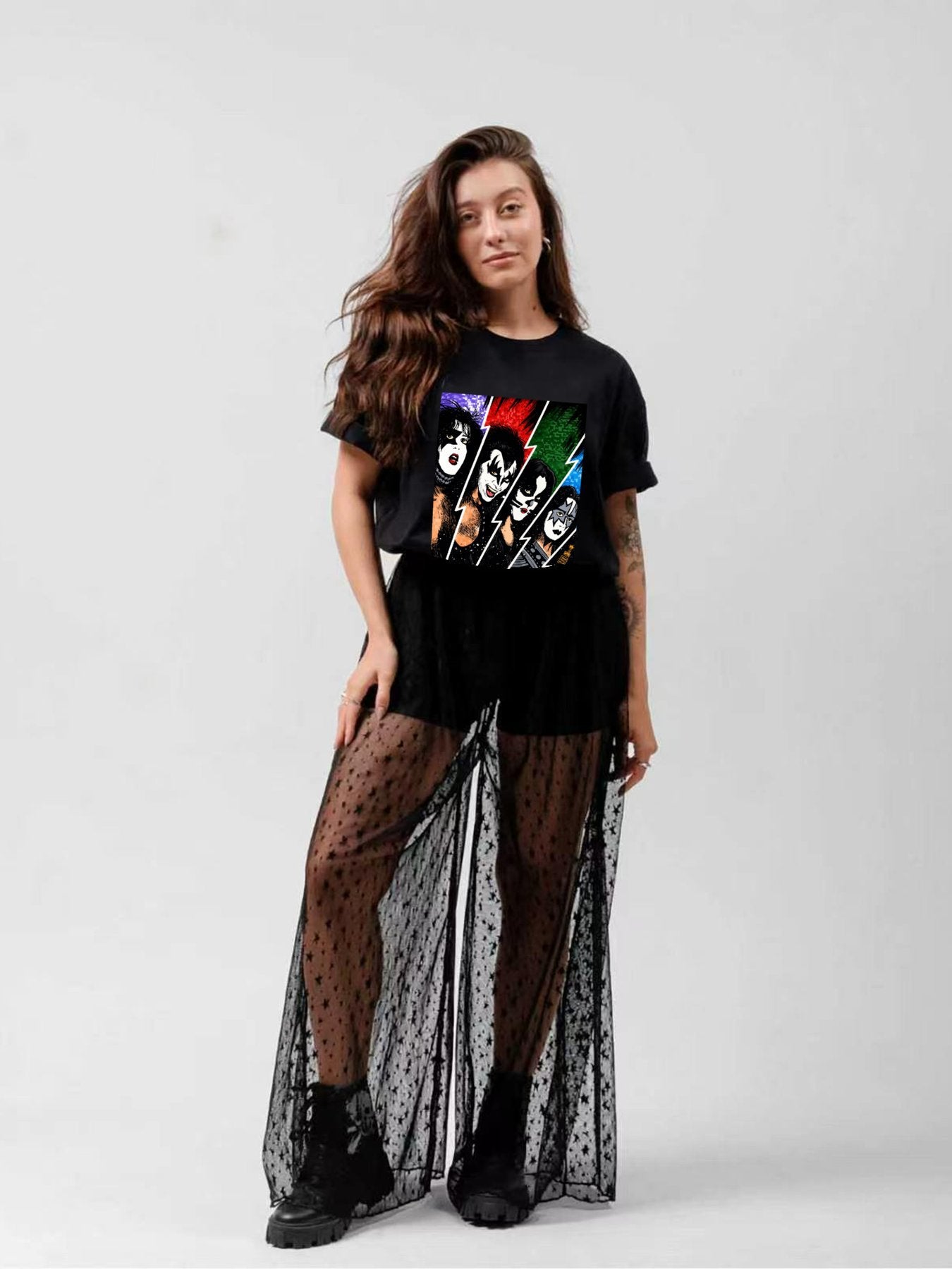 KISS Band Portrait Comic Pop Art T-Shirt
