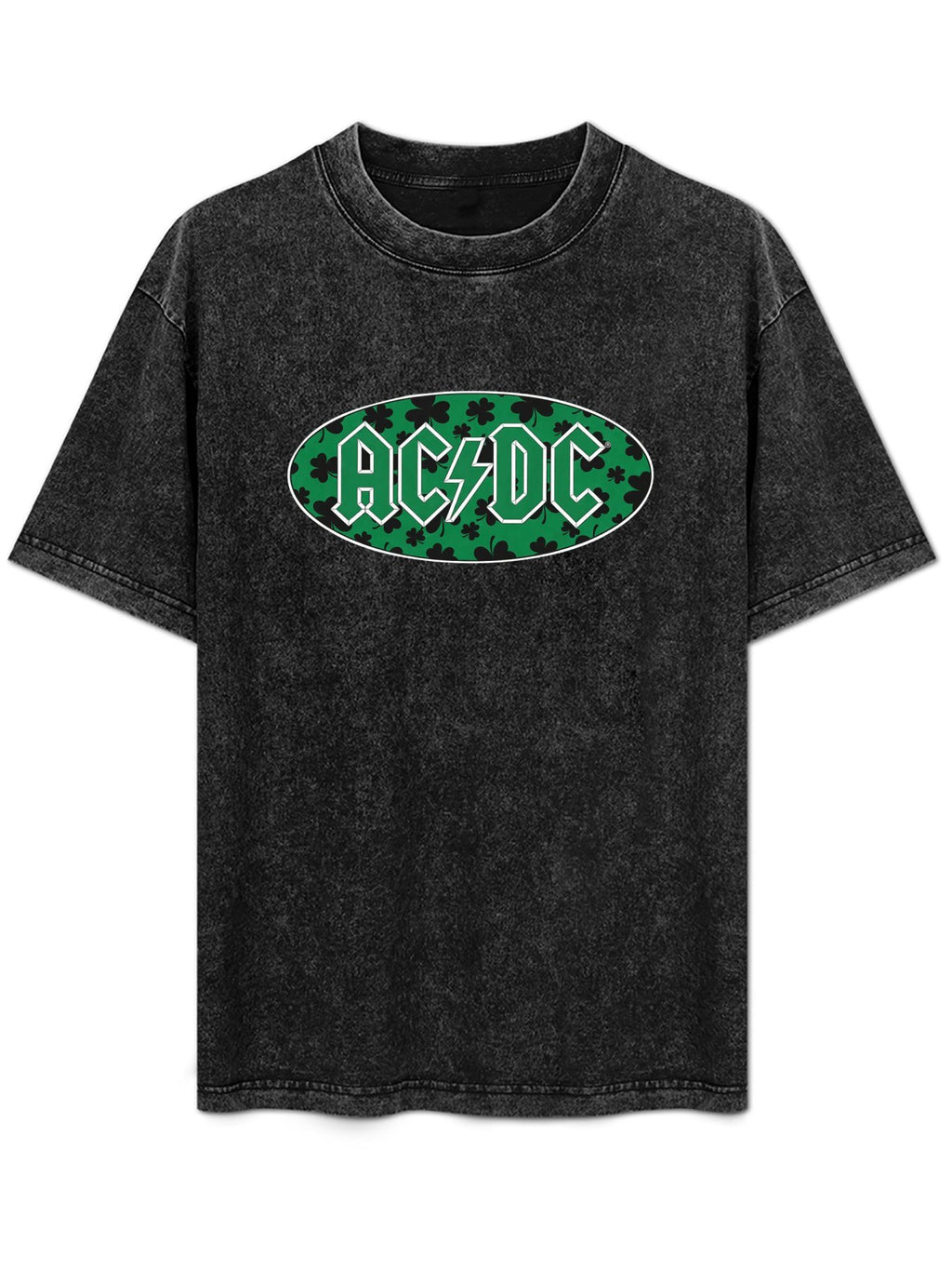 AC/DC Shamrock Logo Graphic T-Shirt