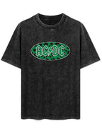 AC/DC Shamrock Logo Graphic T-Shirt