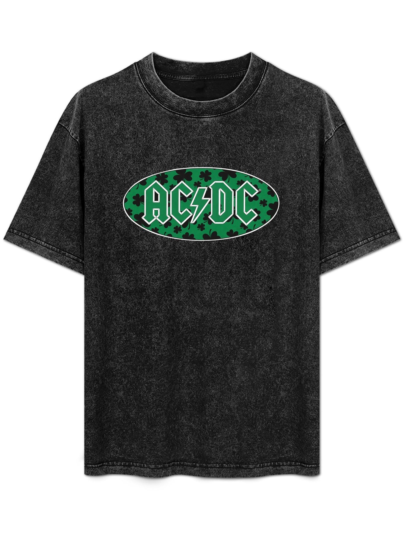AC/DC Shamrock Logo Graphic T-Shirt