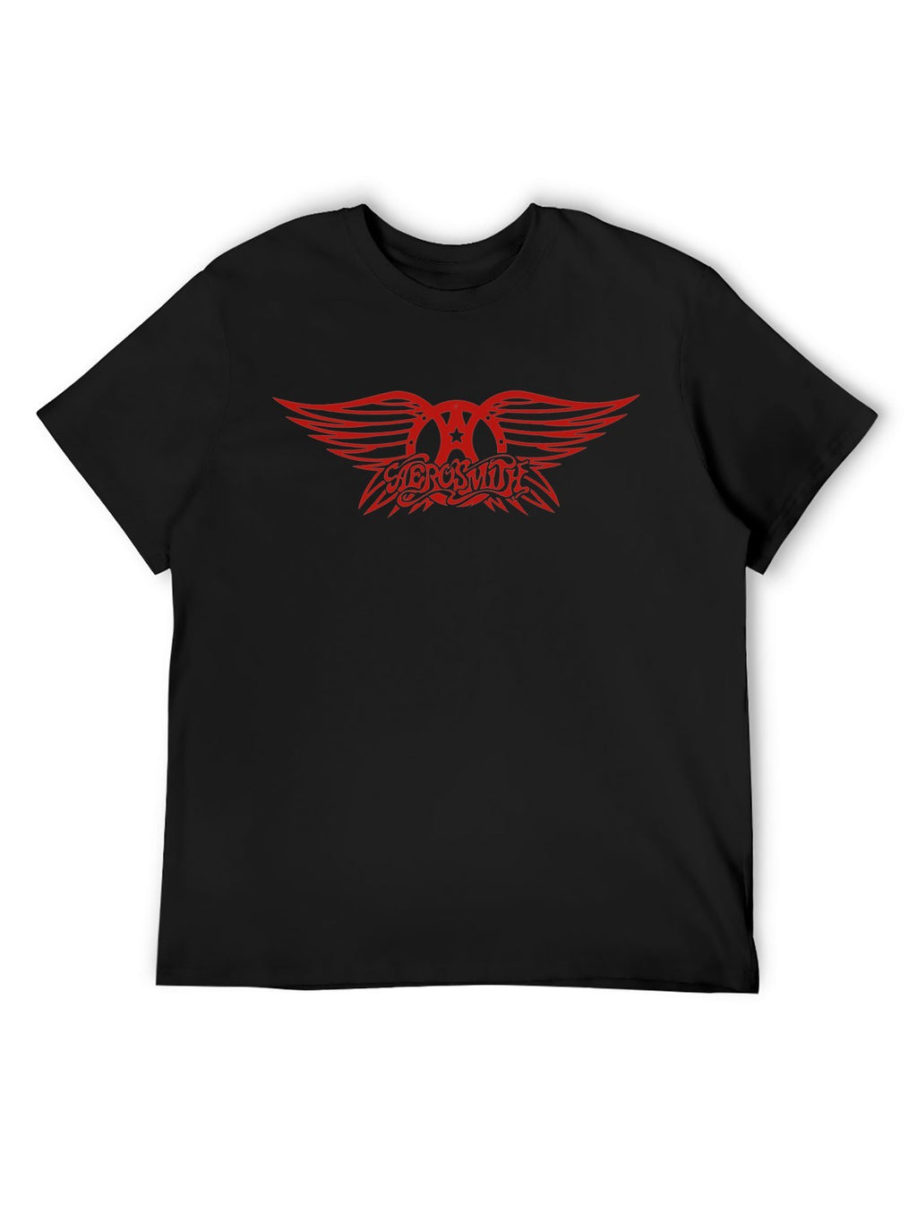 Aerosmith Red Winged Emblem Retro Graphic T-Shirt